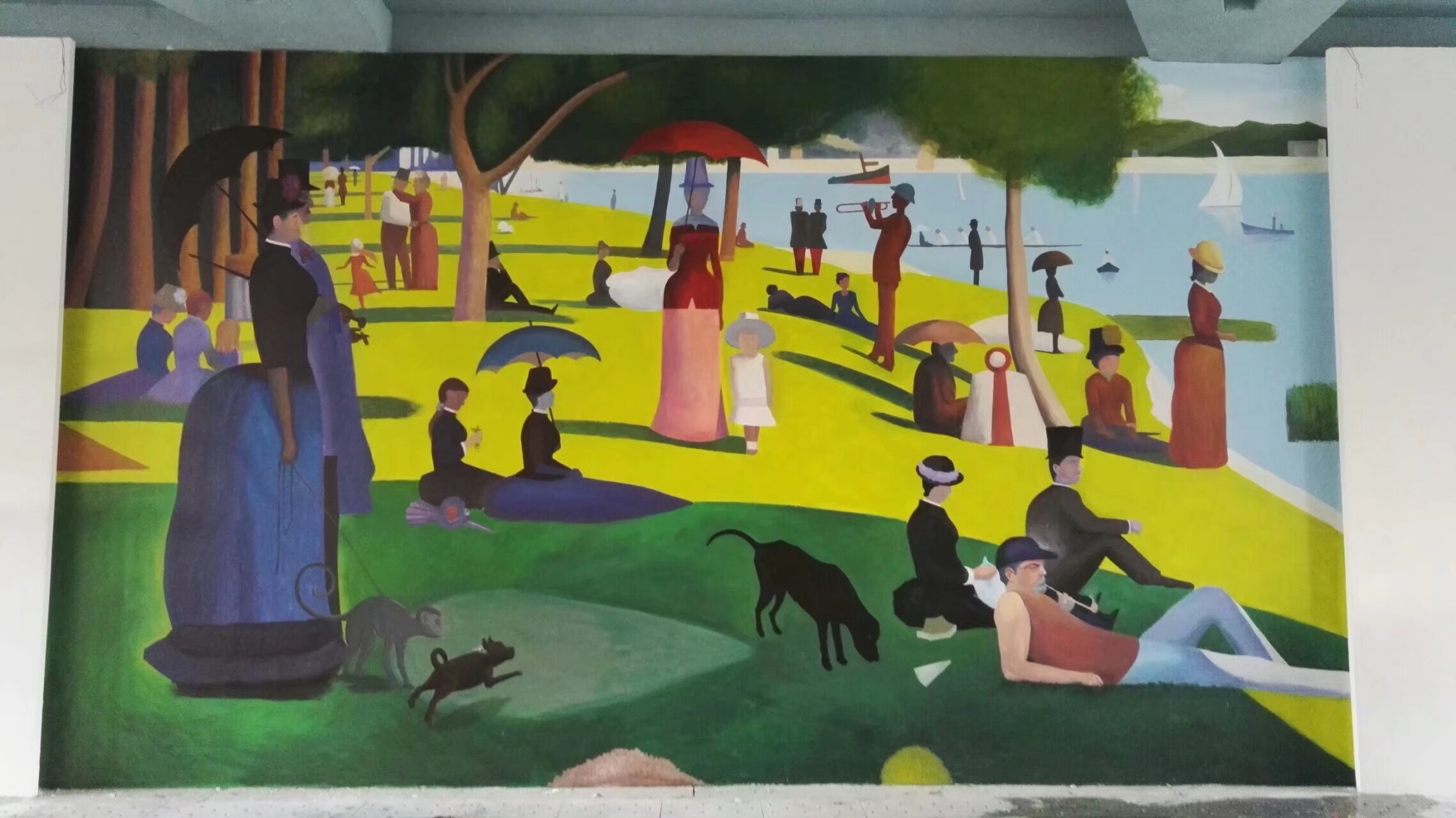 油画风格壁画