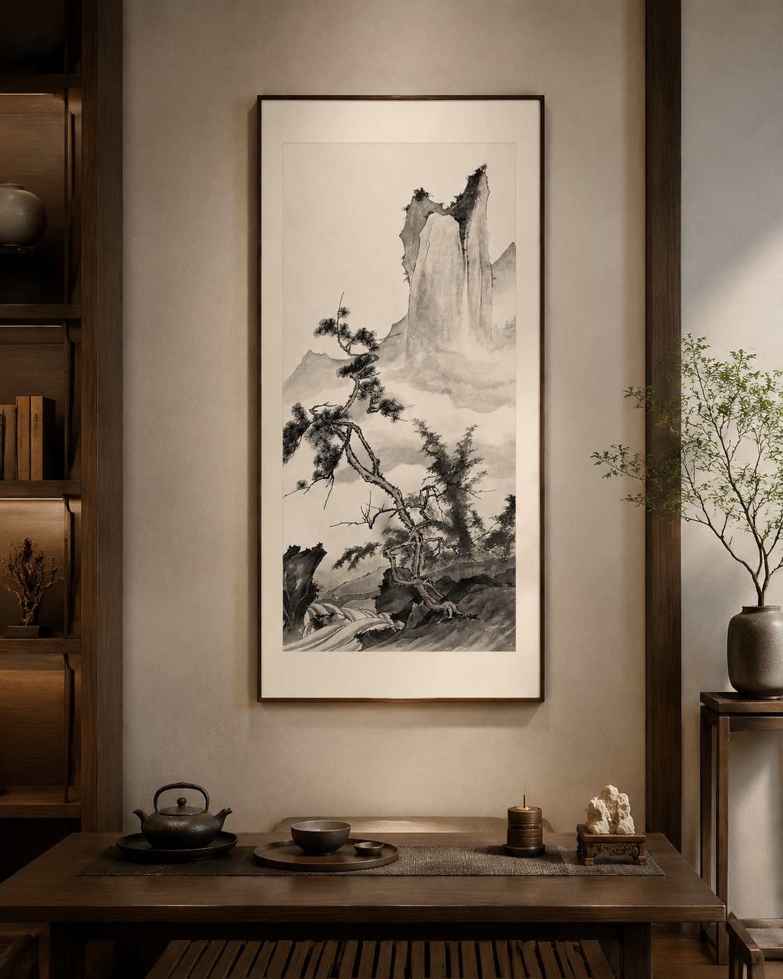 书房空间挂画效果